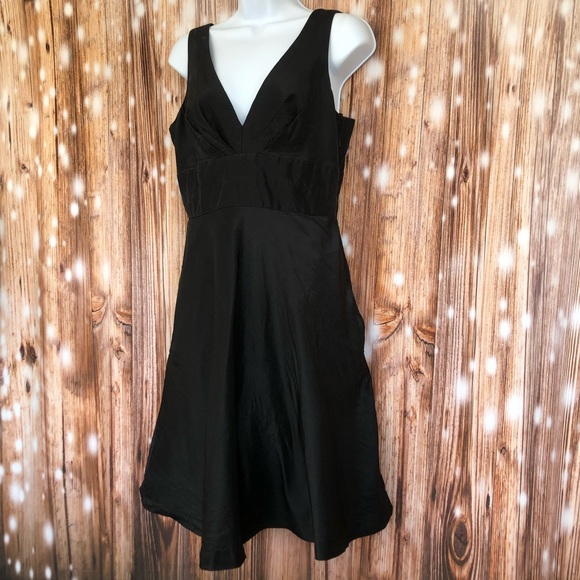 Donna Ricco New York 100% Silk Black Sleeveless Dress - Picture 2 of 11